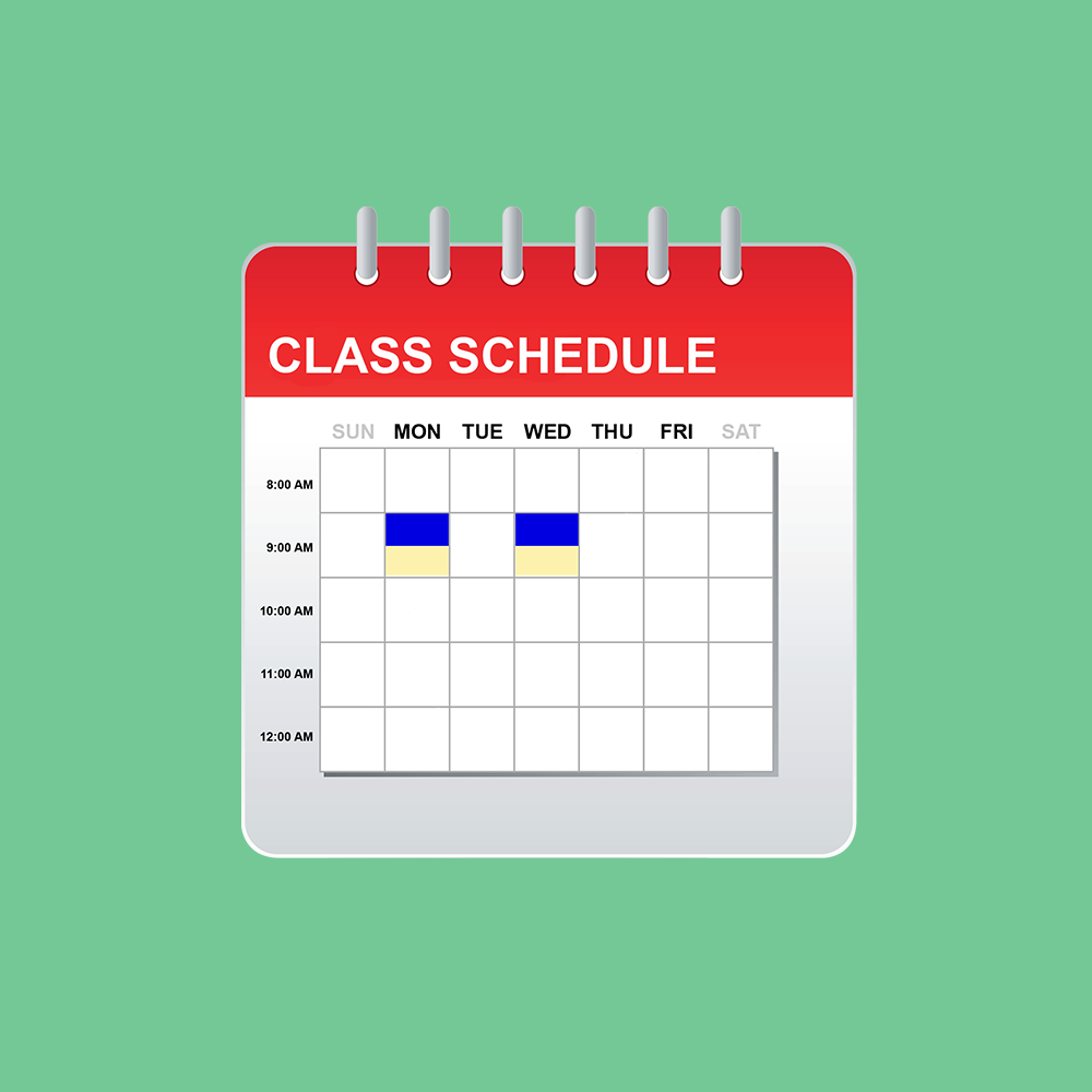 schedule of classes