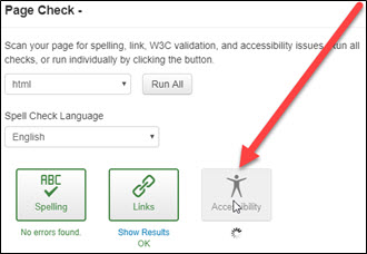 OmniUpdate Accessibility Scan