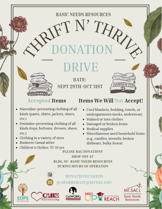 Thrift N Thrive Donation