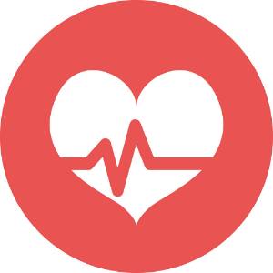 Heart cardiogram icon