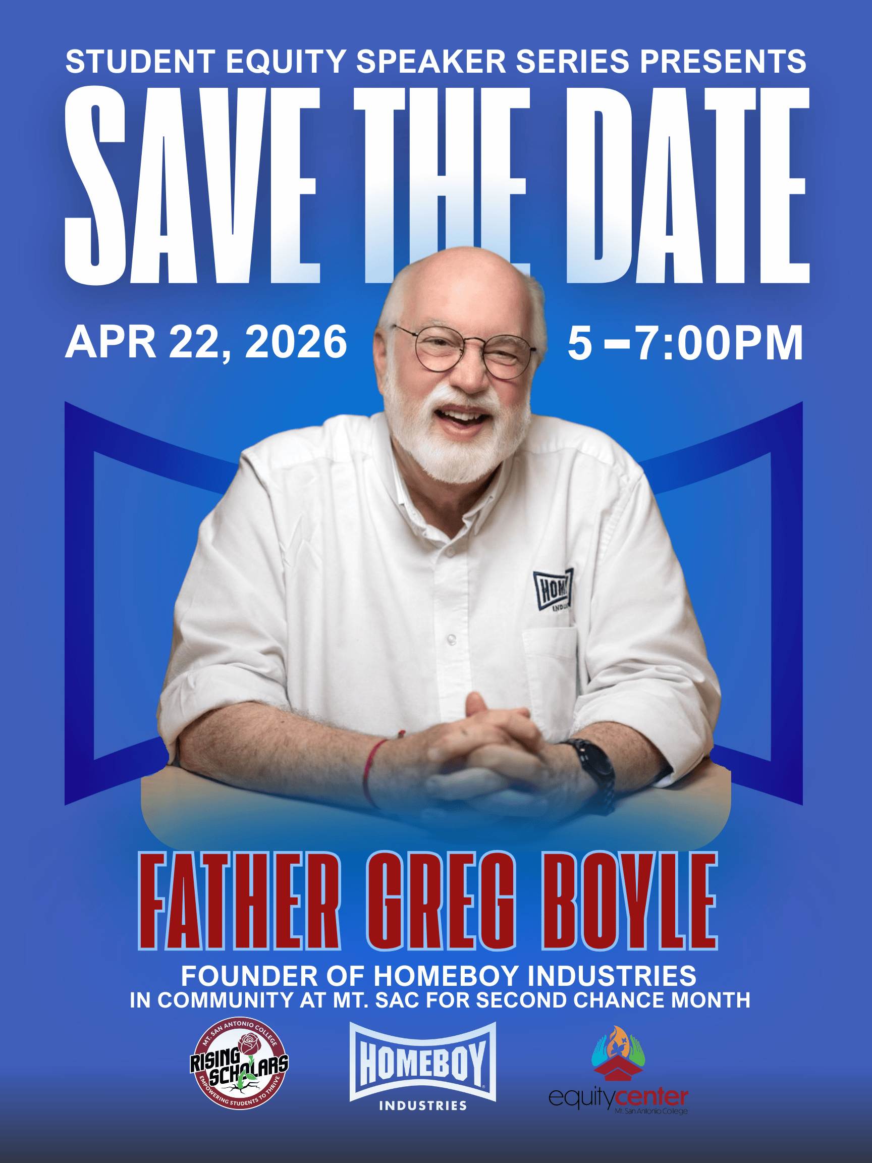 Fr. Greg Boyle flyer for guest speaker event Fr. Greg Boyle flyer for guest speaker event
