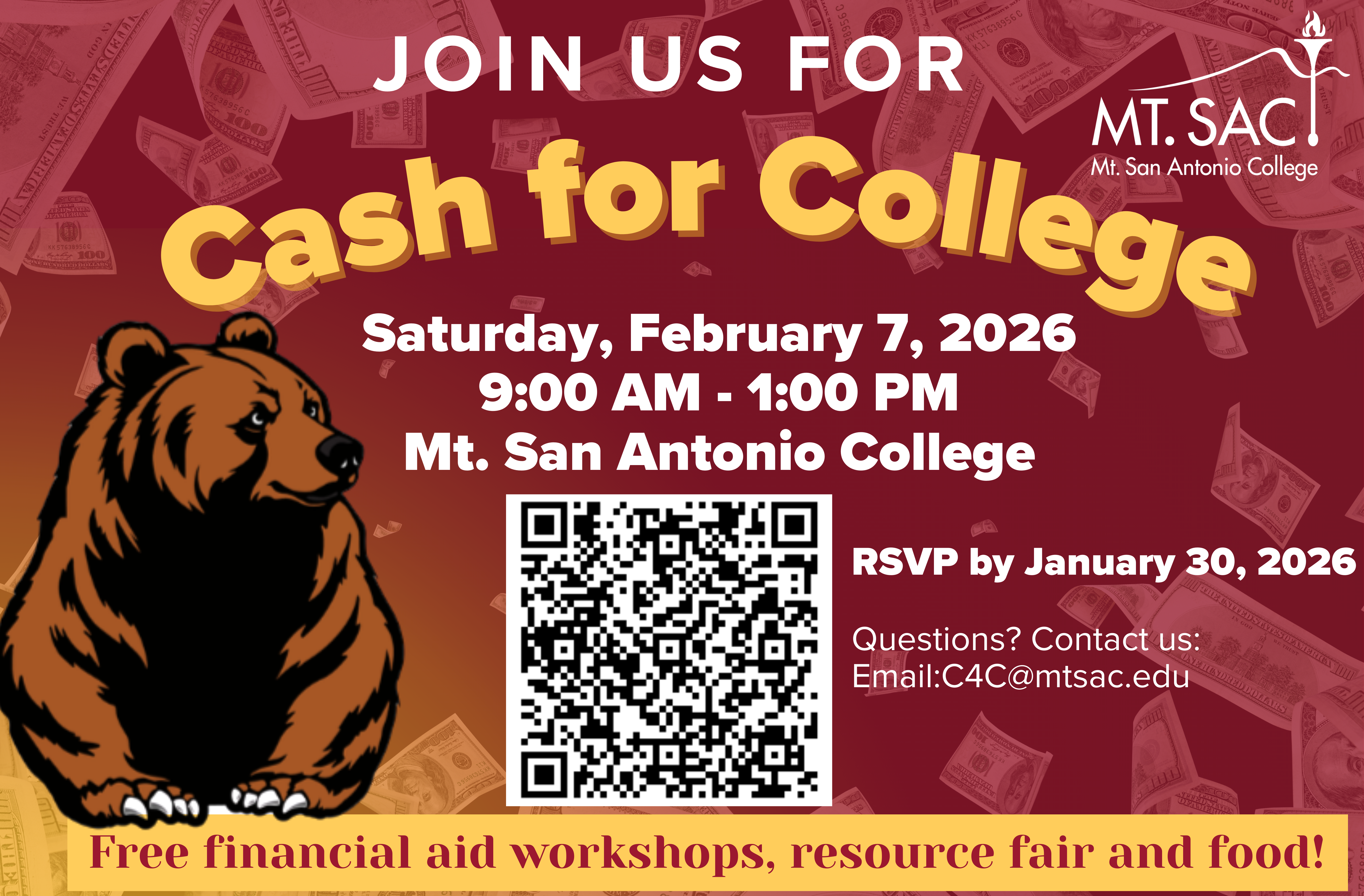 Cash for College 02/07/2026 9am-1pm