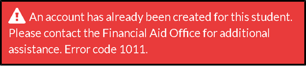 Figure 1 - Error Code 1011