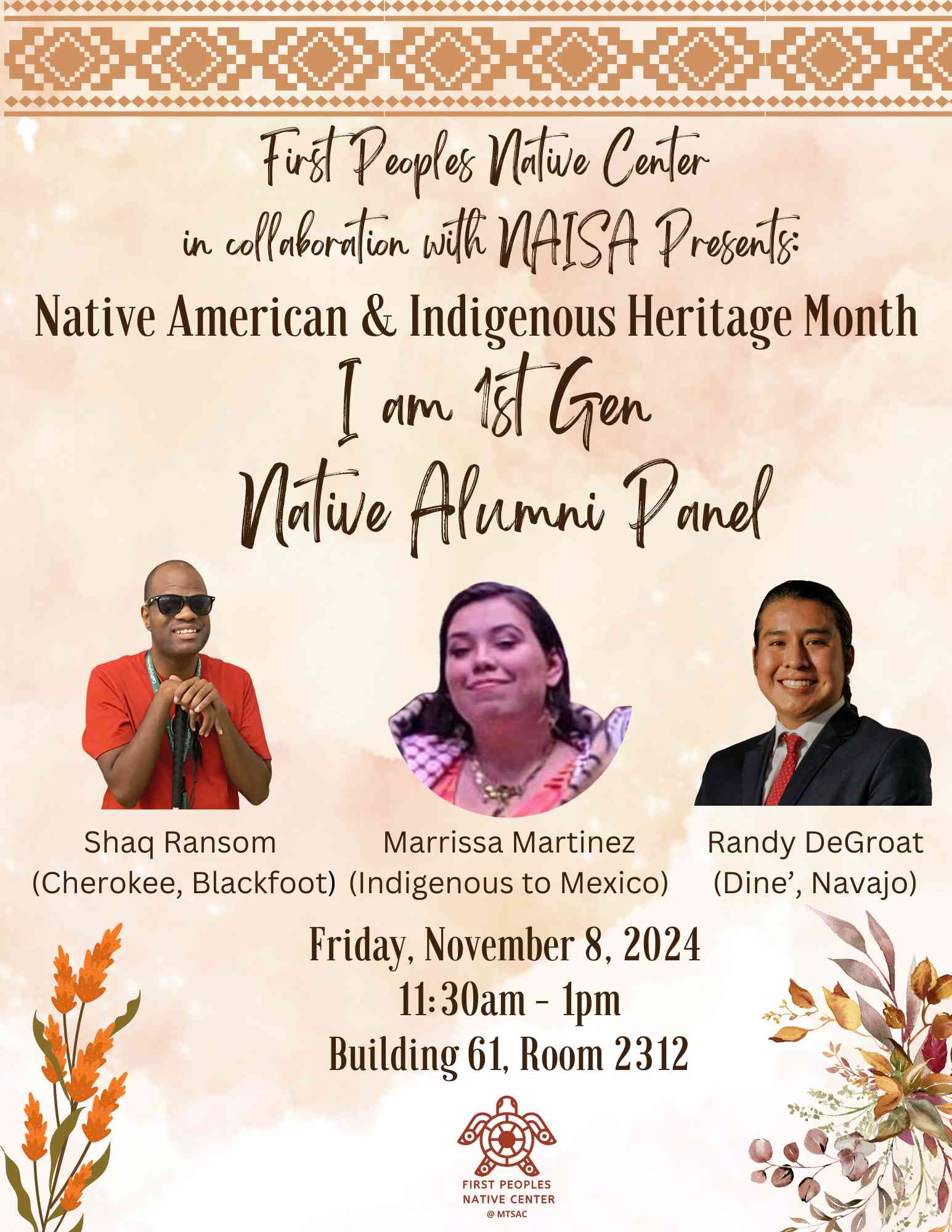 NAIHM I am 1st Gen Native Alumni Panel