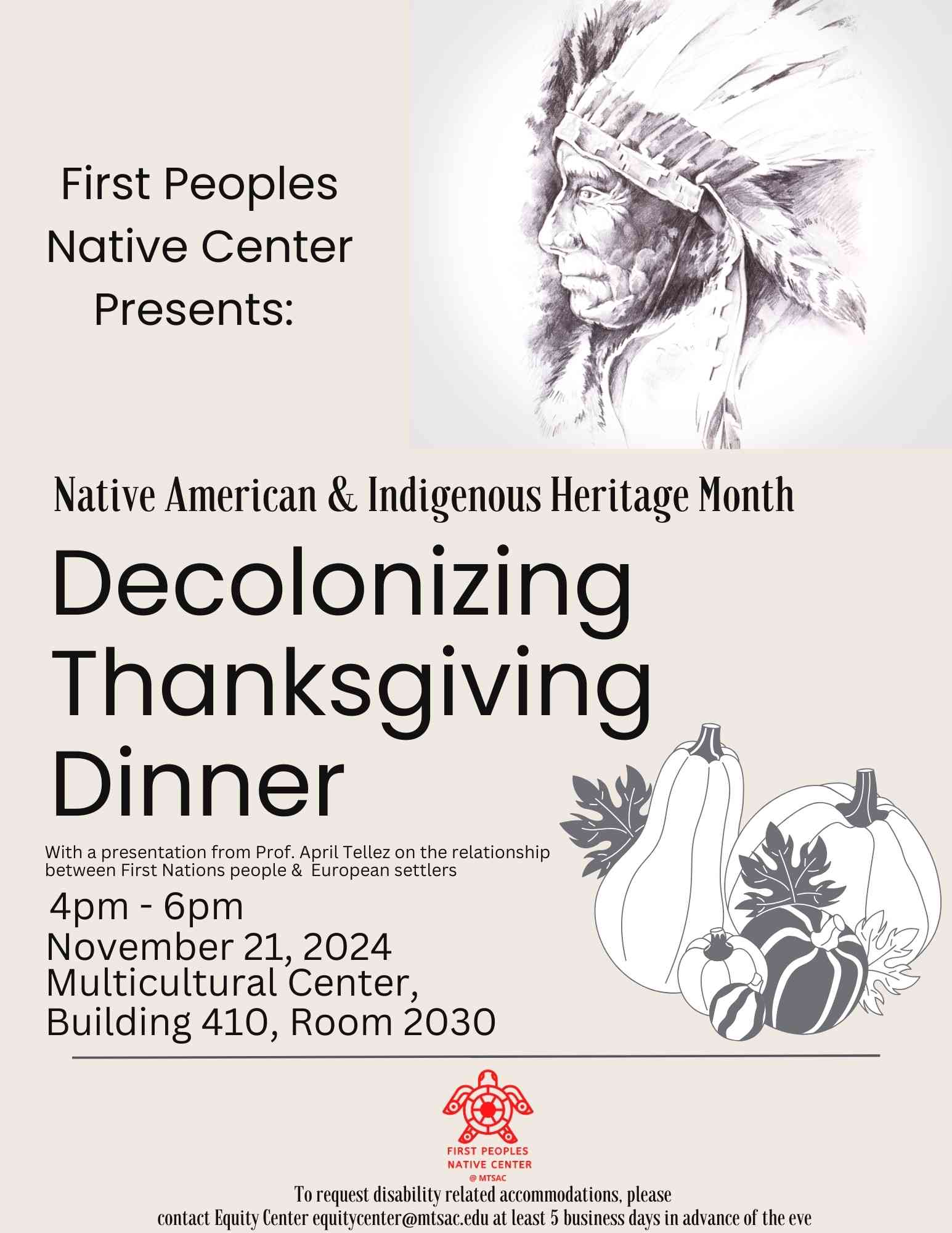 Decolonizing Thanksgiving Dinner NAIHM 2024