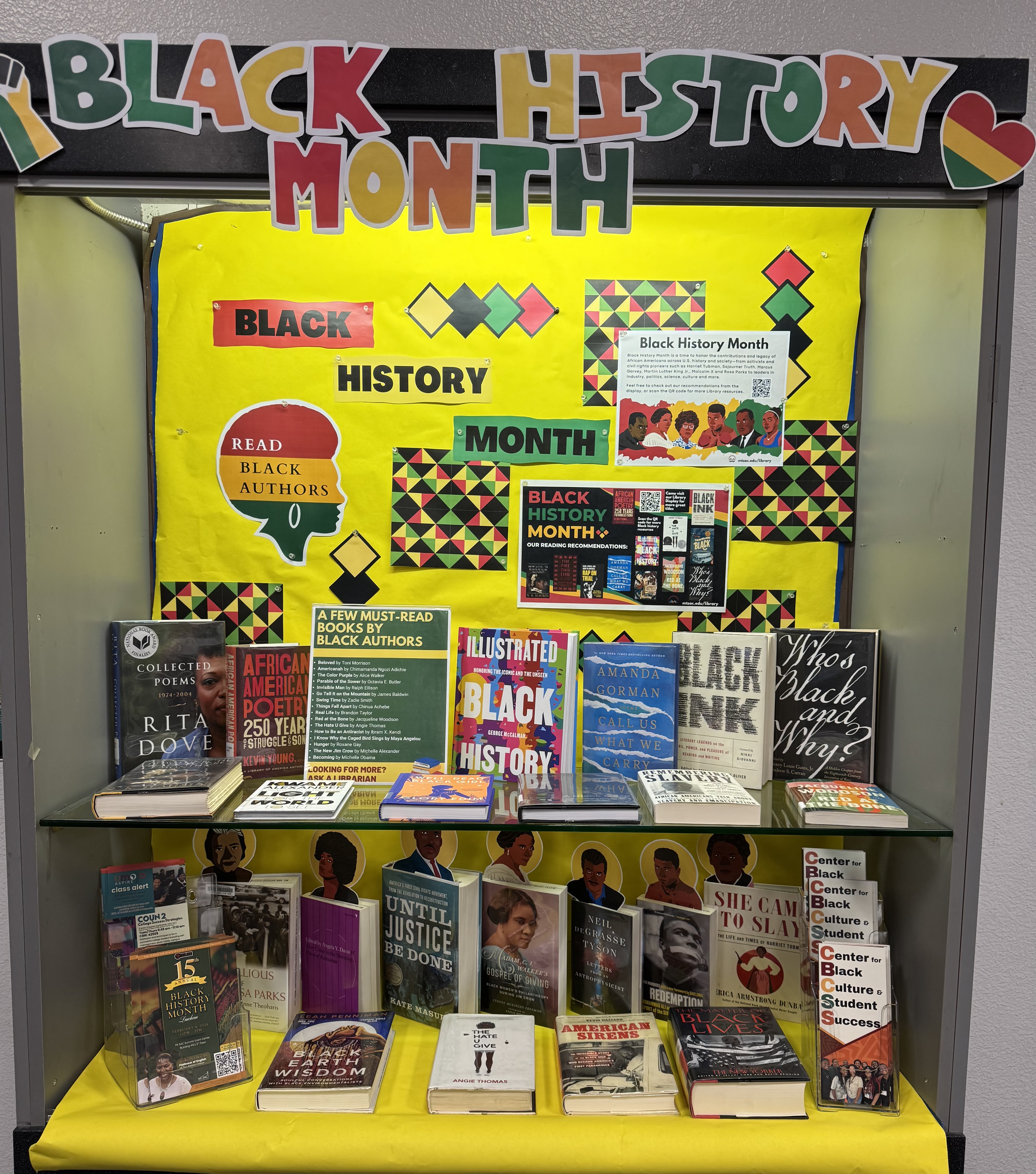 Black History Month Library Book Display 