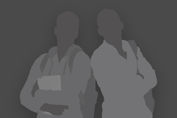 Illustration of two male students