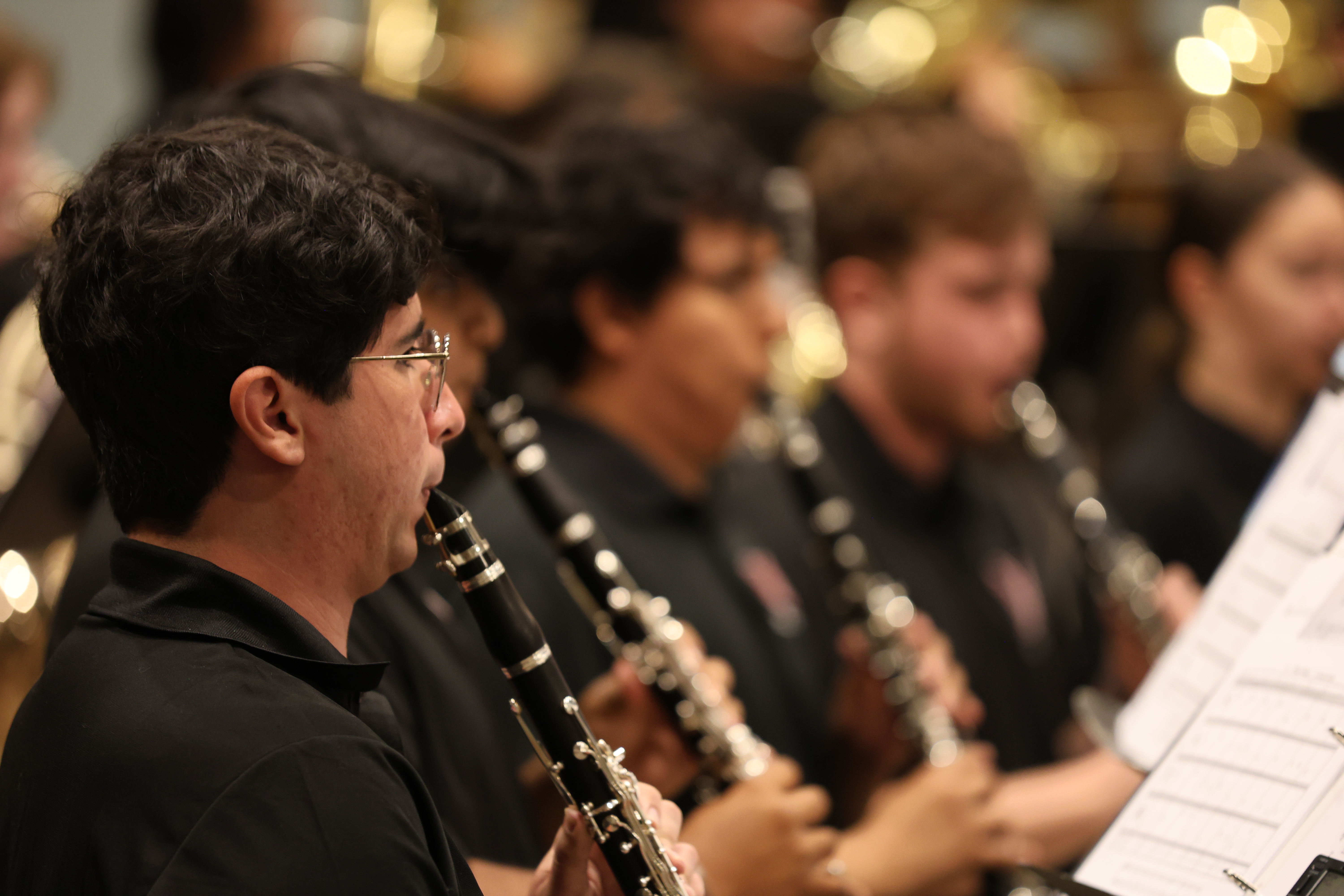 Clarinet players in Wind Ensemble