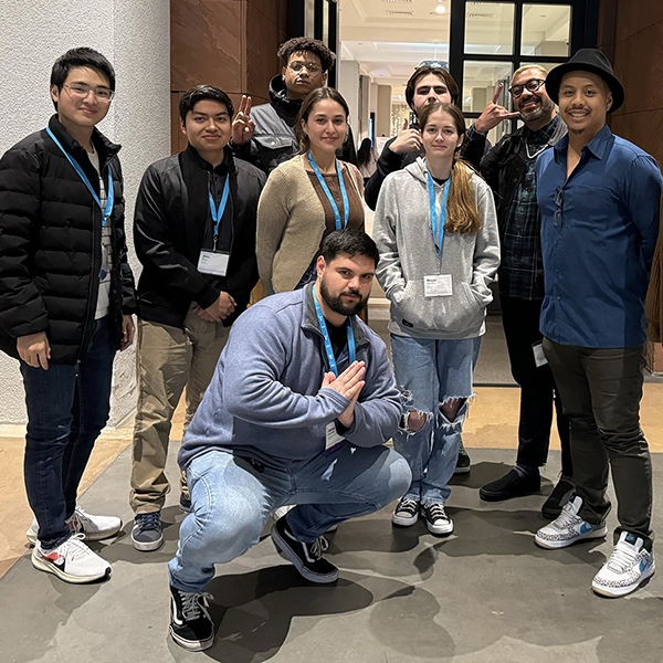 Mt. SAC journalism students pose for a photo.