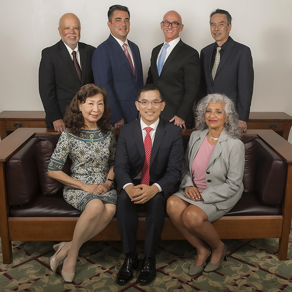 Group photo of the Mt. SAC Board of Trustees.