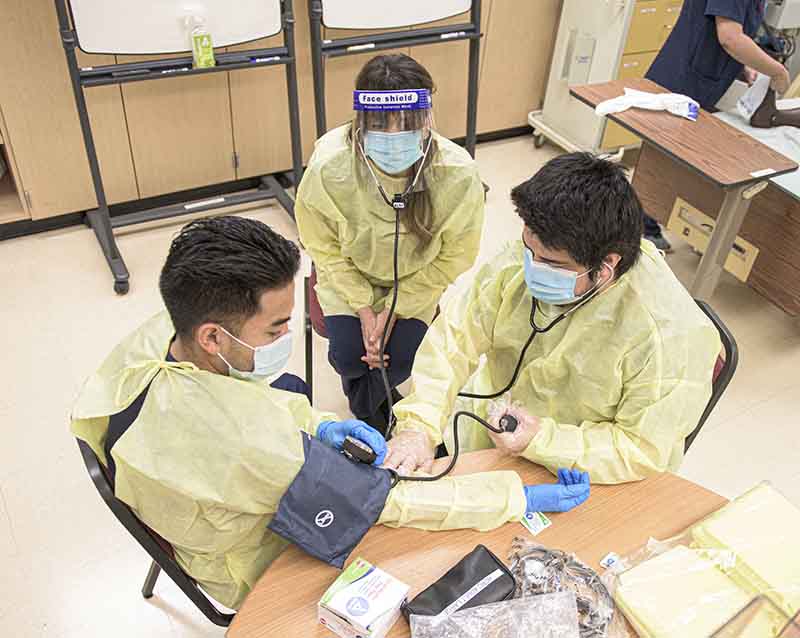 Nurse Assistant students in class