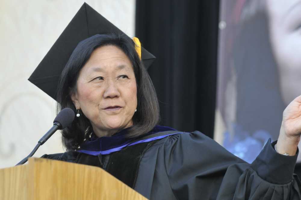 Dr. Audrey Yamagata-Noji at commencement