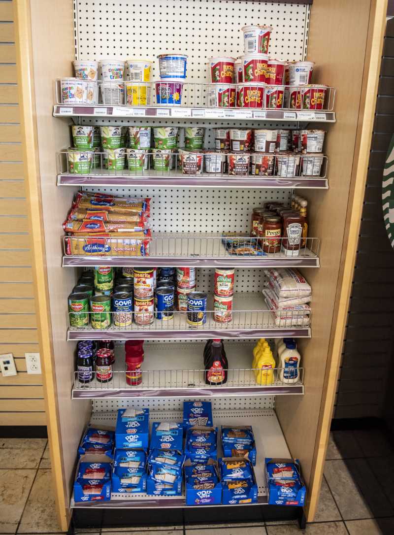 Pantry items at Prime Stop