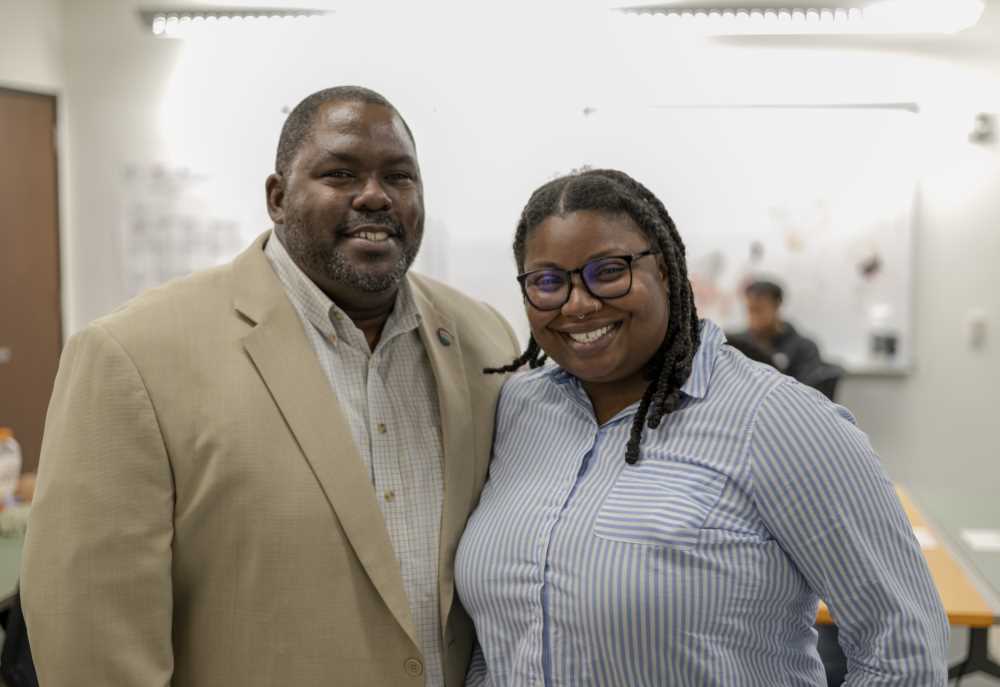 Clarence Banks (L) and Mercedes Cunningham (R)