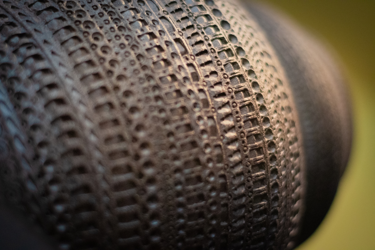 closeup of ceramic texture