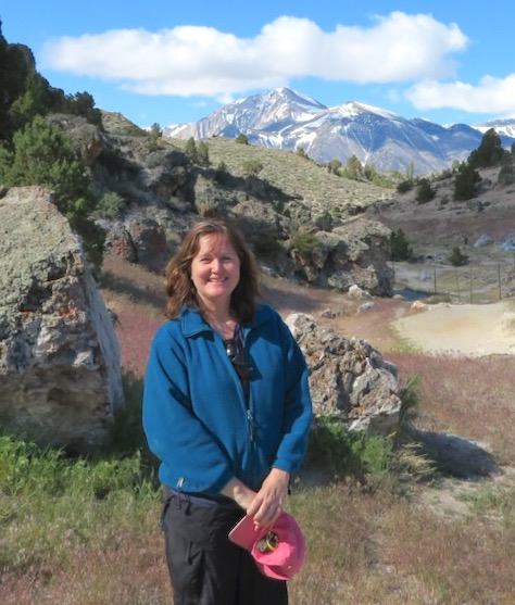 h.Lackey standing in mountain scene
