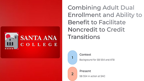 Combining Adult Dual Enrollment and Ability to Benefit to Facilitate Noncredit to Credit Transitions