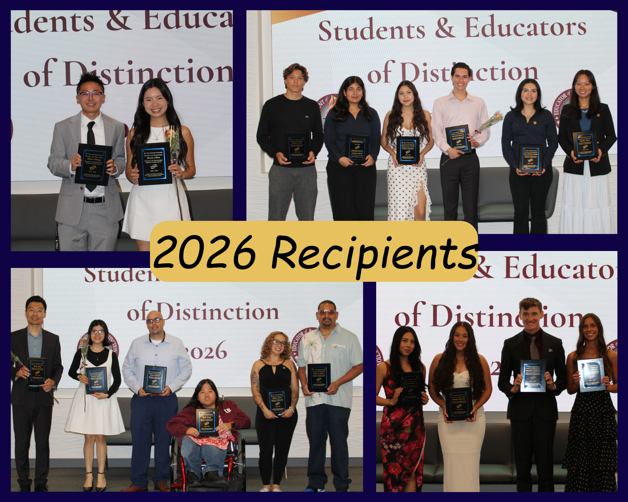 2026 Students of distinction group photo