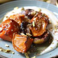 roasted persimmon dessert